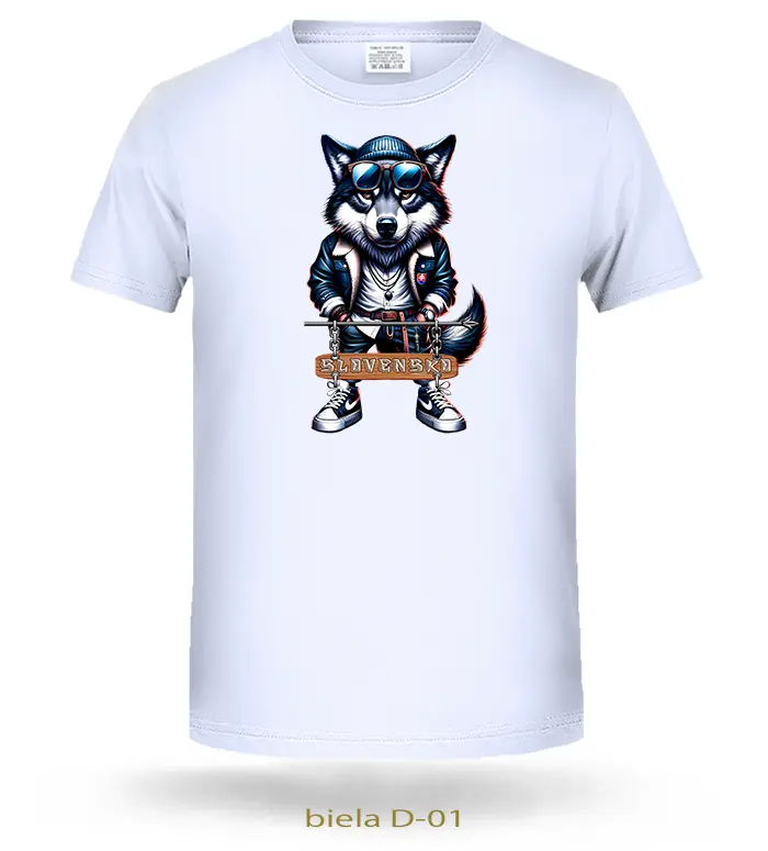 Tričká detské VLK ČAU KÁMO SLOVENSKO